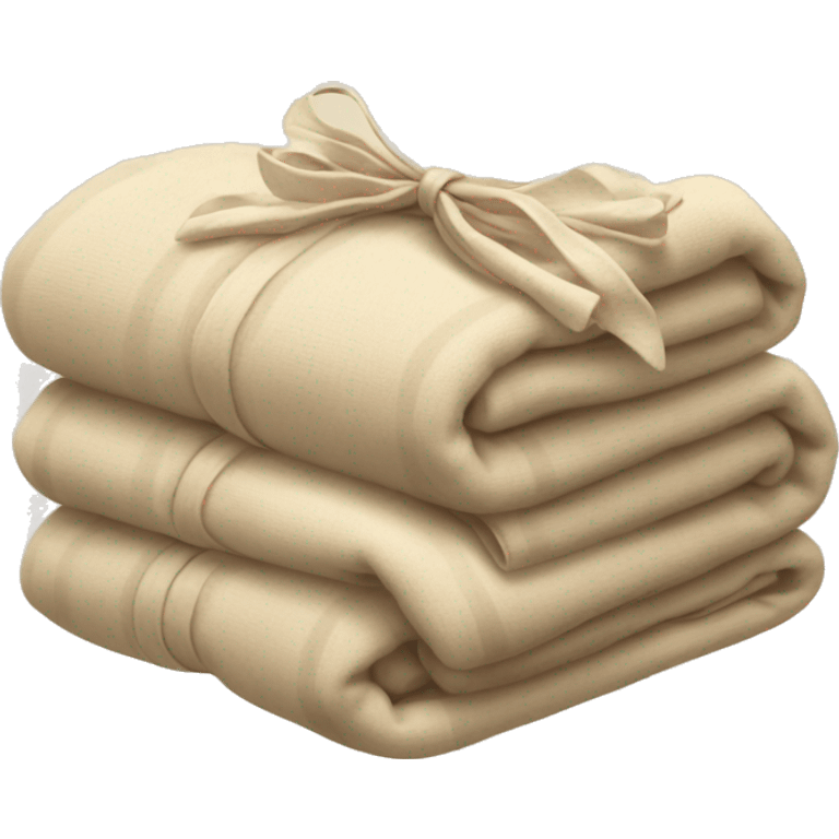 beige blanket bundle emoji