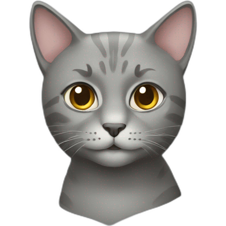 a gray cat emoji