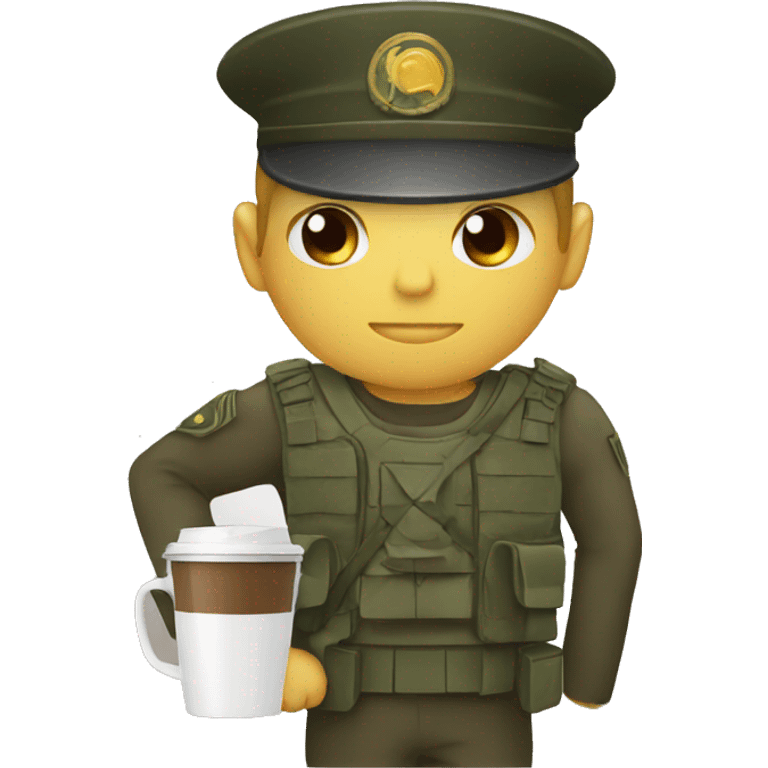 soldier coffee emoji