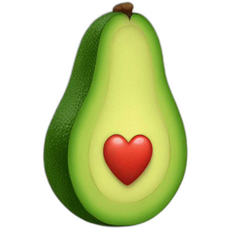 Avocado with heart  emoji