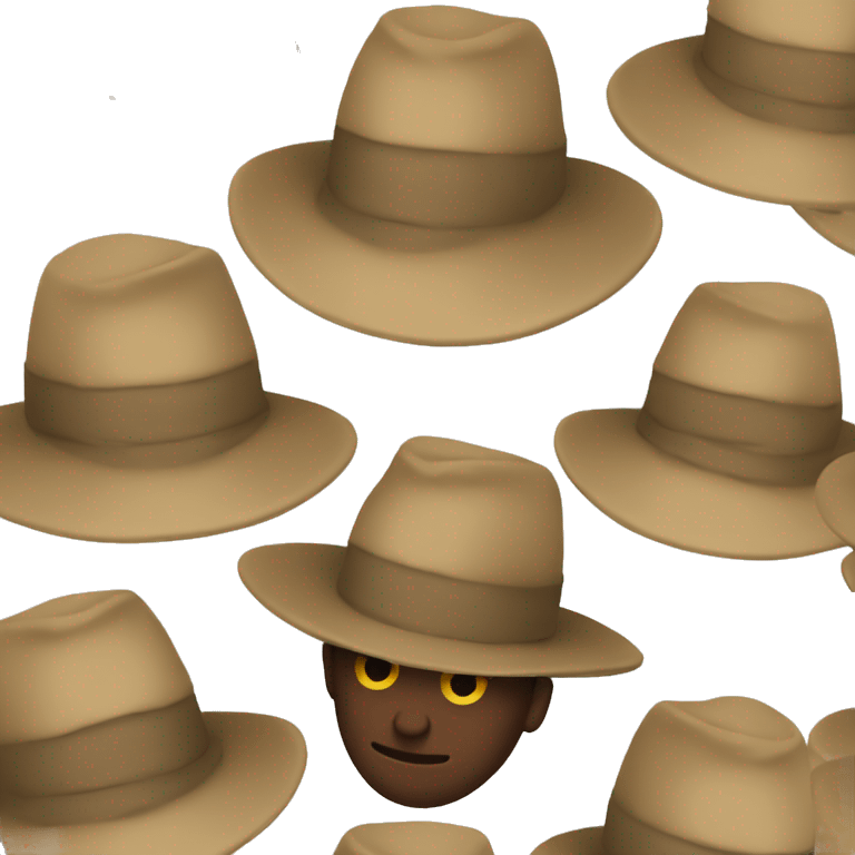 Dig with hat emoji