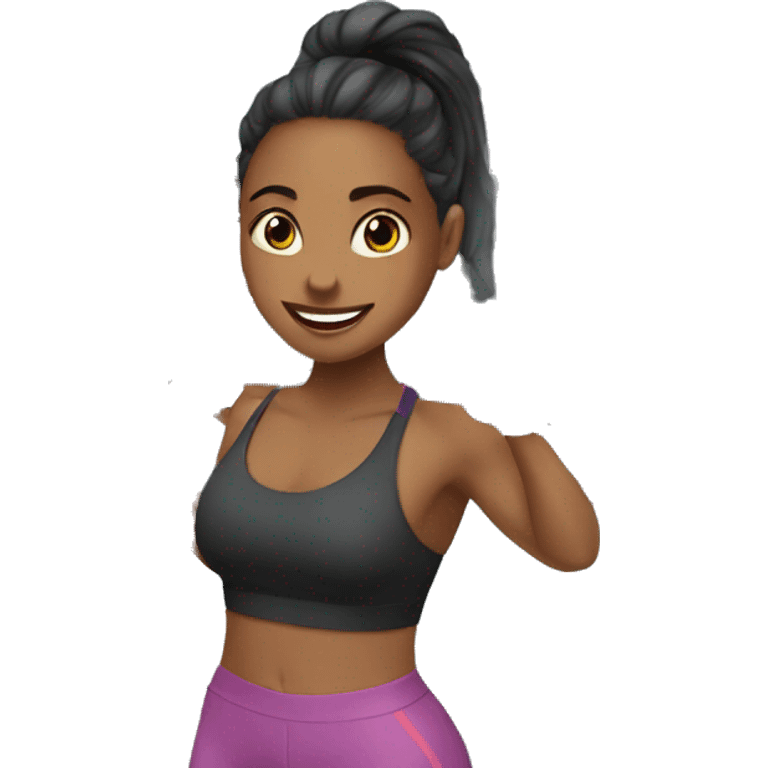 Girl in the gym emoji