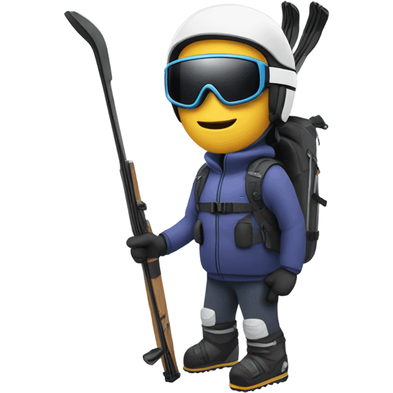 skier with rifle emoji