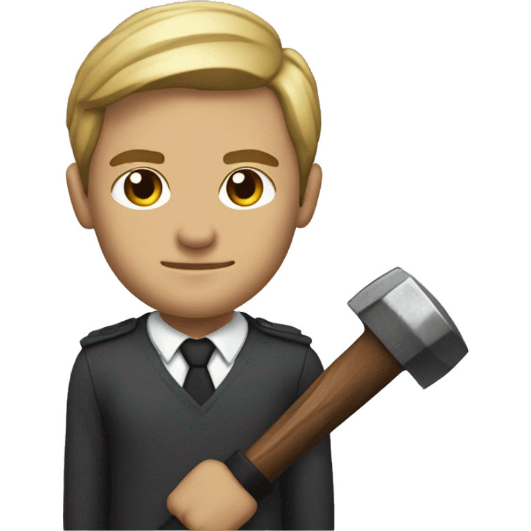 sophisticated defender with a hammer emoji