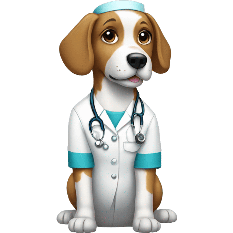 Nurse dog emoji