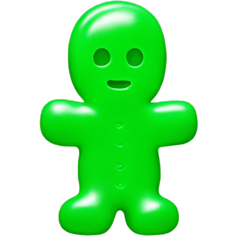 Sour patch kid gummy green emoji