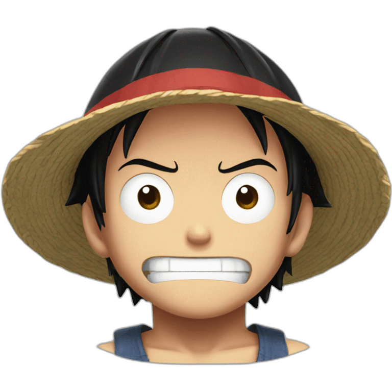 Luffy menacing emoji