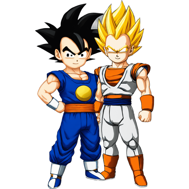 Songoku and vegeta emoji