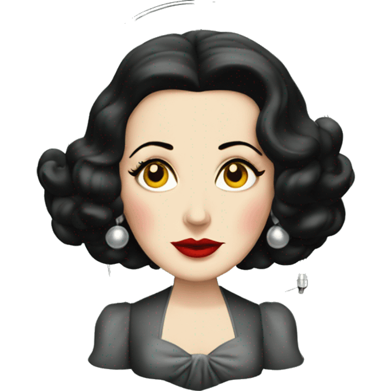 Hedy Lamarr with antenna emoji