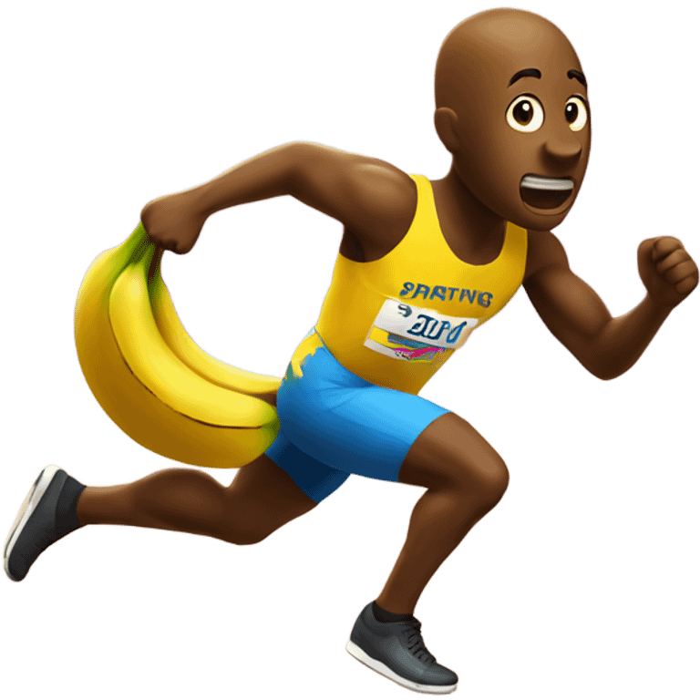 sprinting banana  emoji