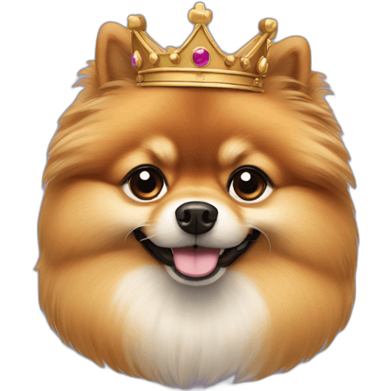 king Pomeranian emoji