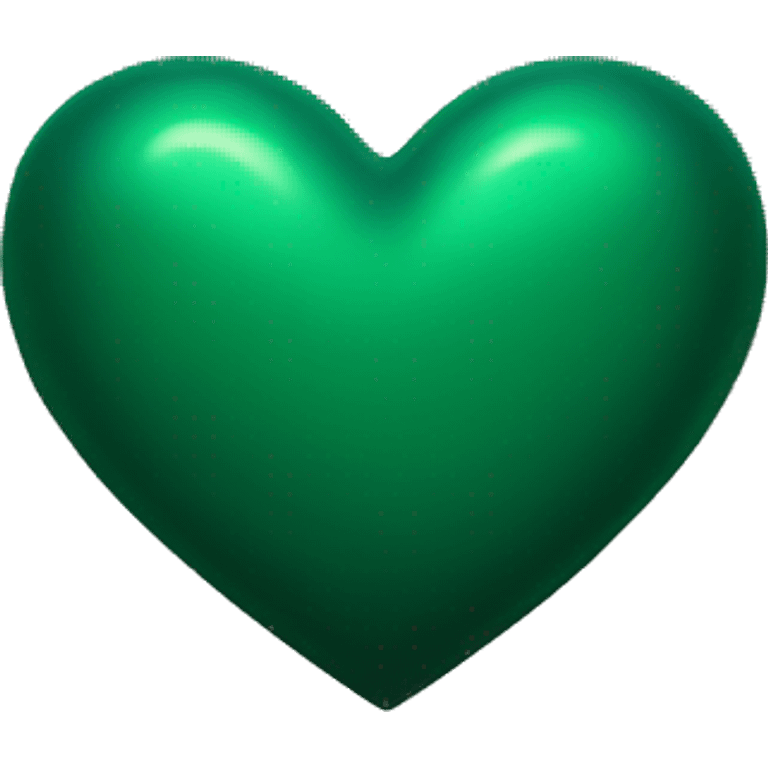 Dark Green heart emoji