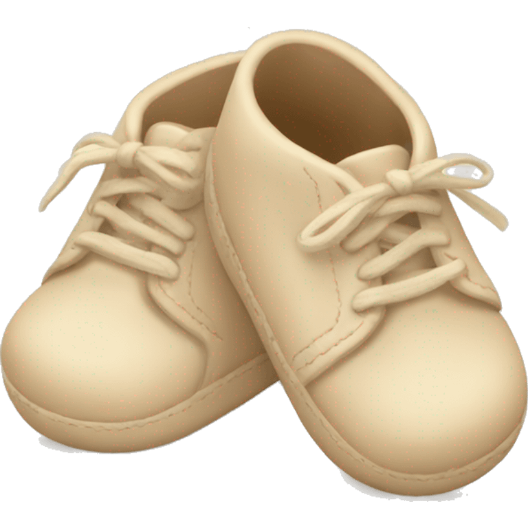 Beige baby shoes  emoji