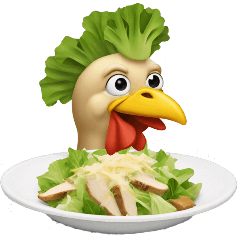 Chicken Cesar salad  emoji