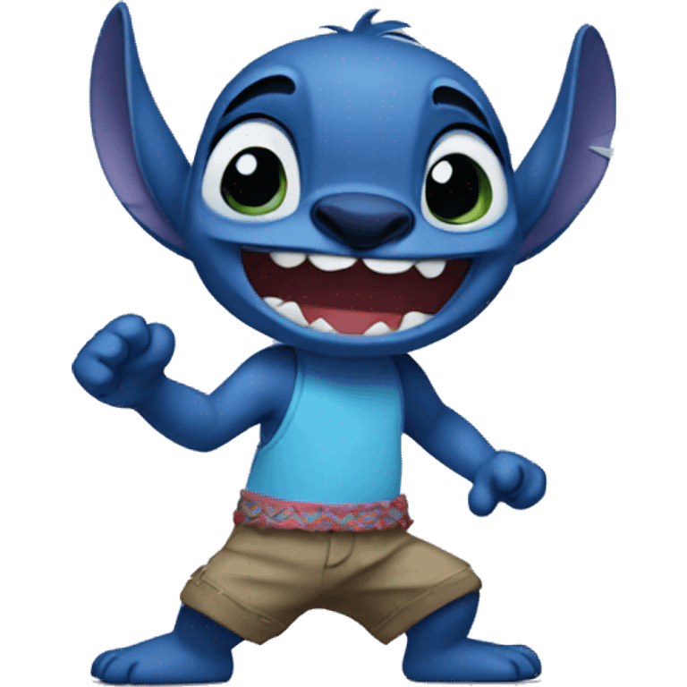 Stitch dance  emoji