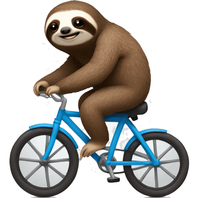 Sloth riding a bike emoji