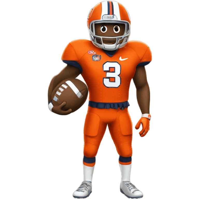 Syracuse Orange with football emoji