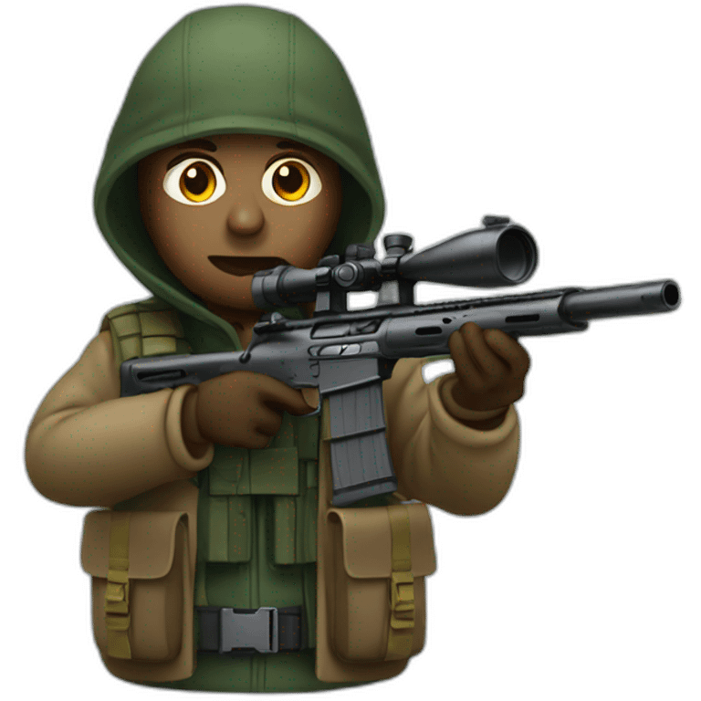 sniper with a rifle emoji