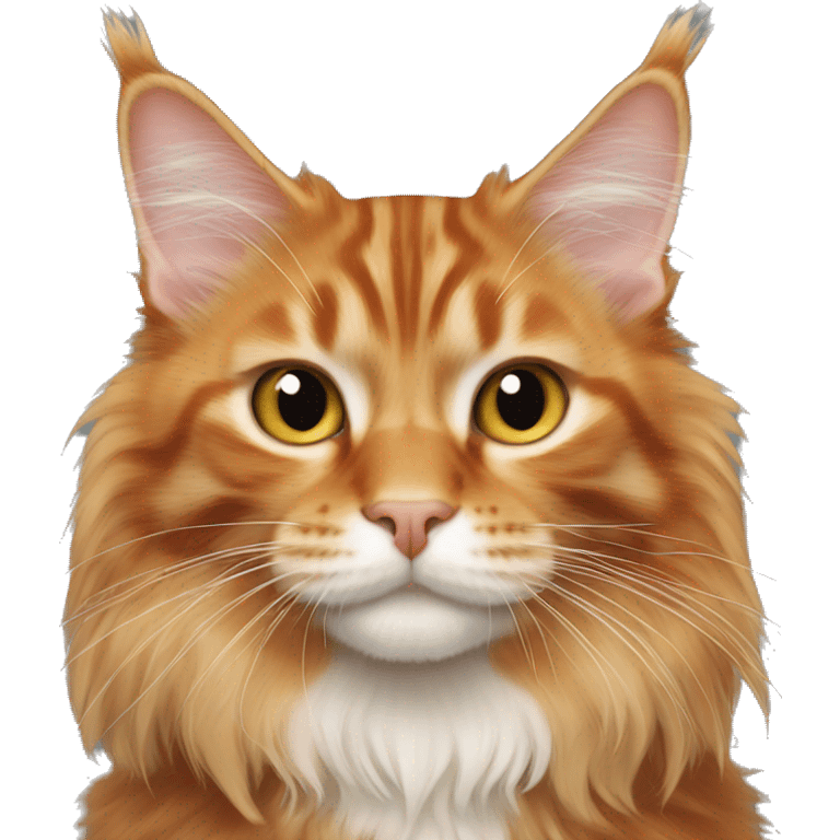 ginger maine coon cat emoji