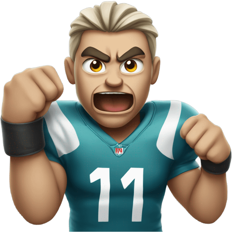 Angry football fan emoji