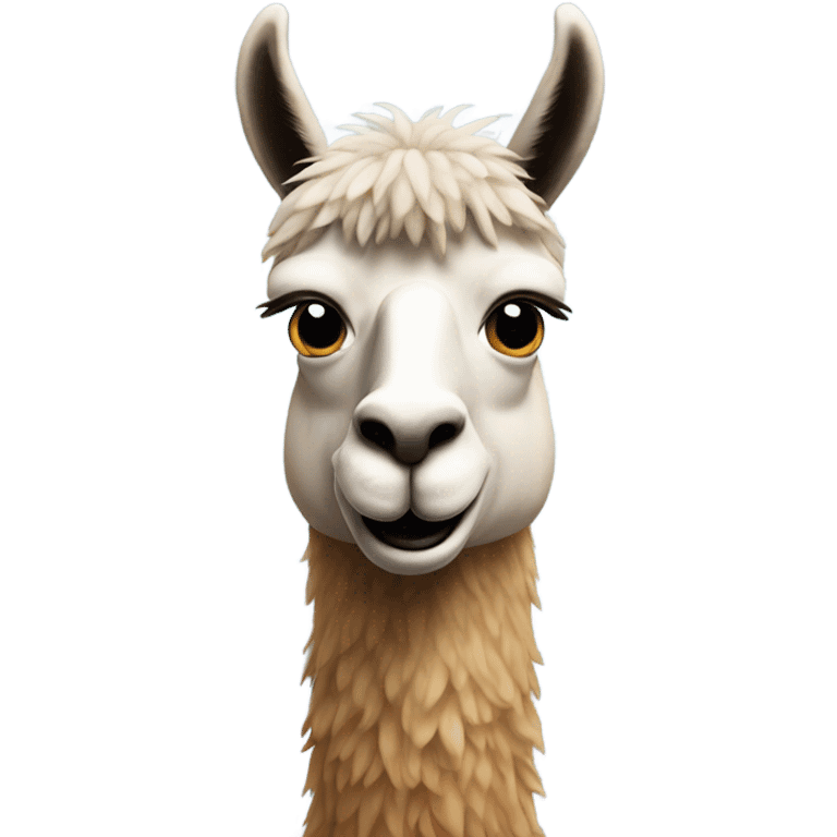 Llama with goatee  emoji