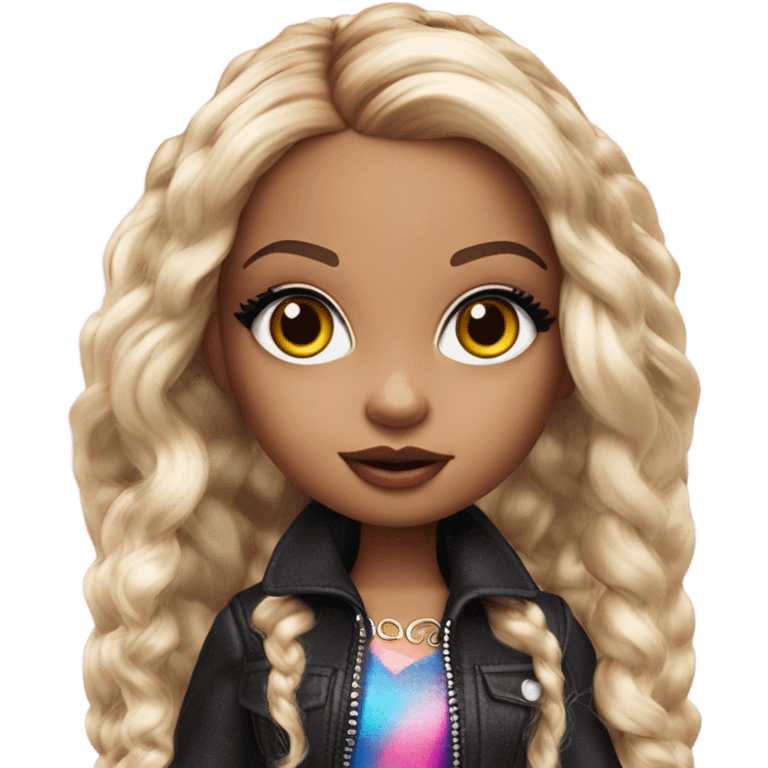 Hyper realistic bratz doll emoji