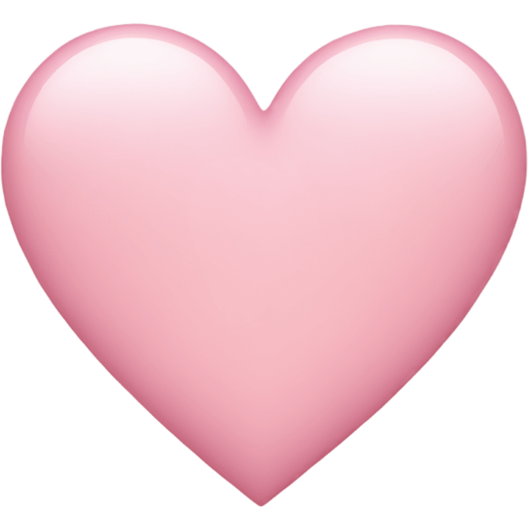 Light pink heart emoji