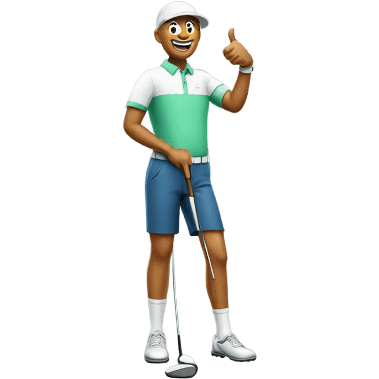 Golfer doing thumbs up emoji