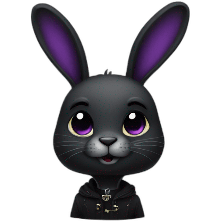 goth rabbit emoji