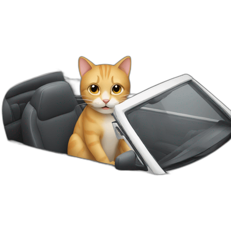 cat in car emoji