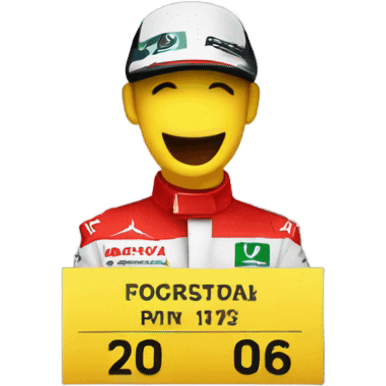 formula 1 paddock pass ticket emoji