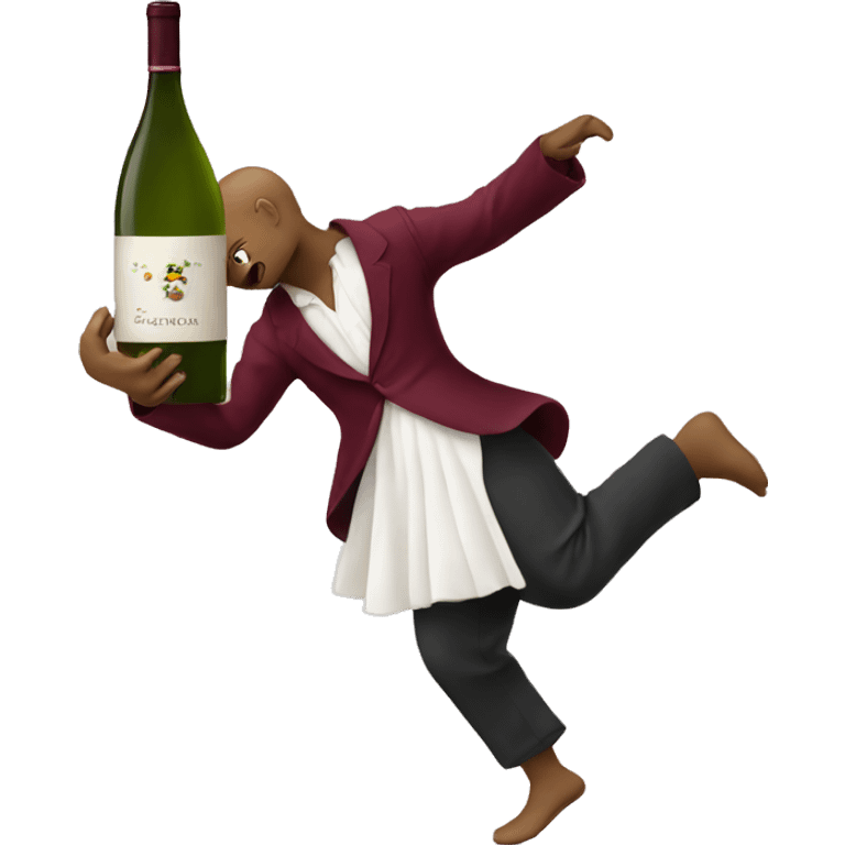 Wine dancing  emoji