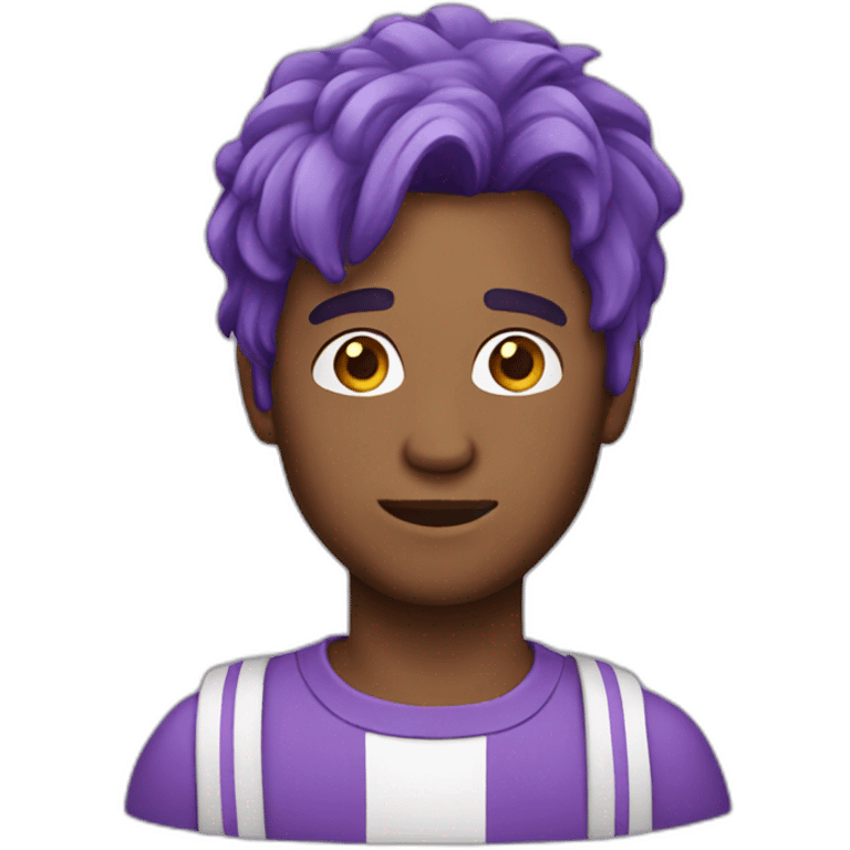 guy with purple hair emoji