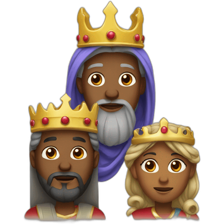 the three kings chritsmas emoji