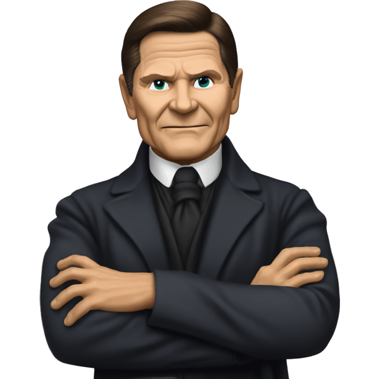 Vampire Kenneth Copeland with crossed arms emoji