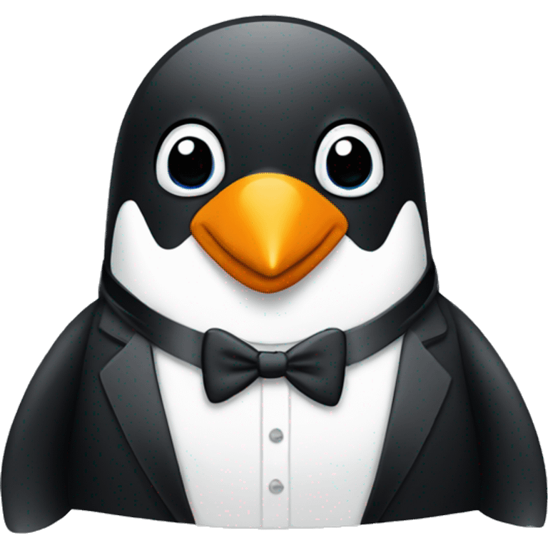 Penguin in a tuxedo  emoji