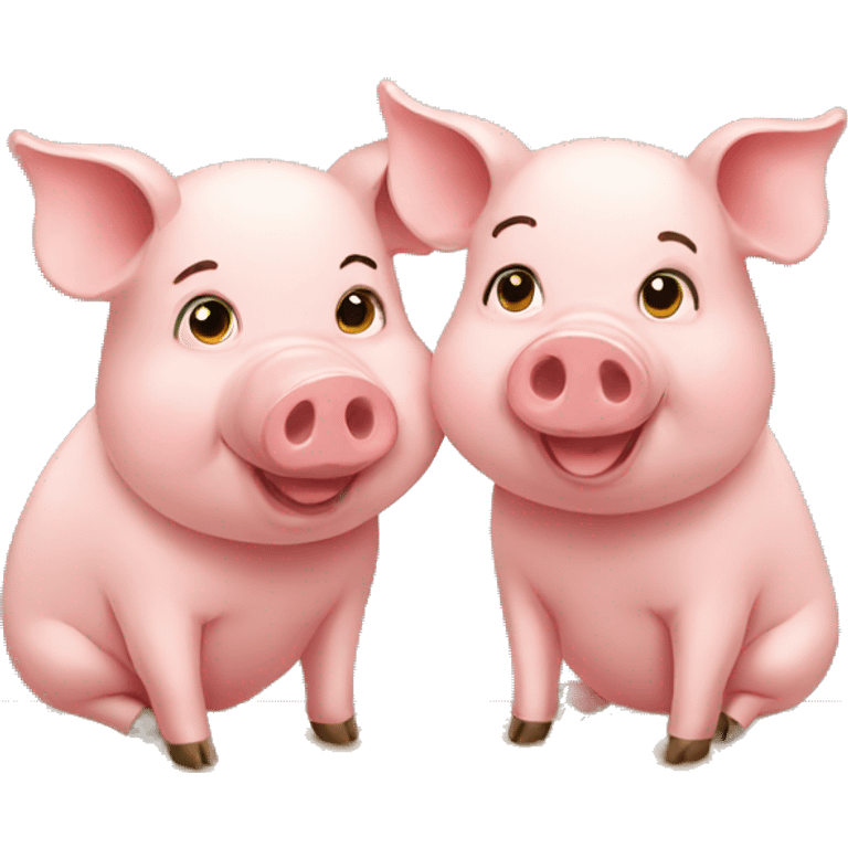 pig couple emoji