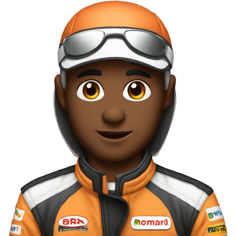 Race car driver emoji