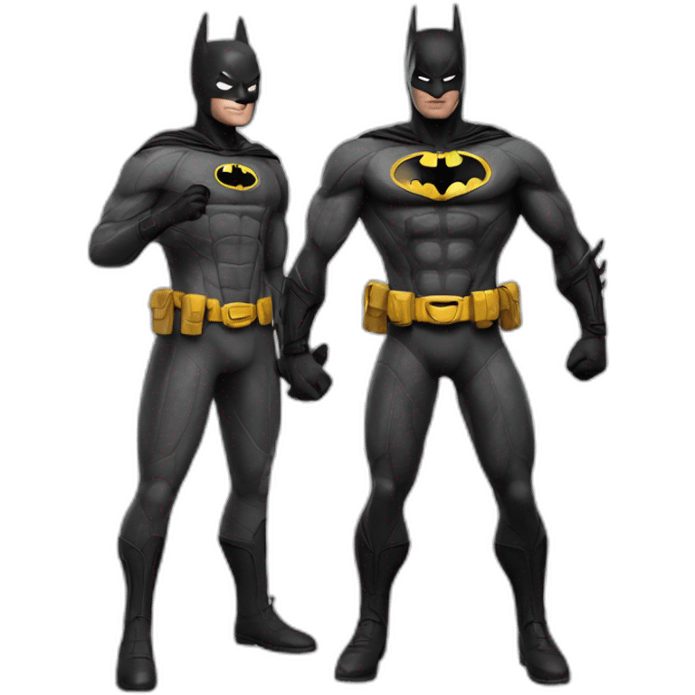 Batman déguisé en Spider-Man emoji