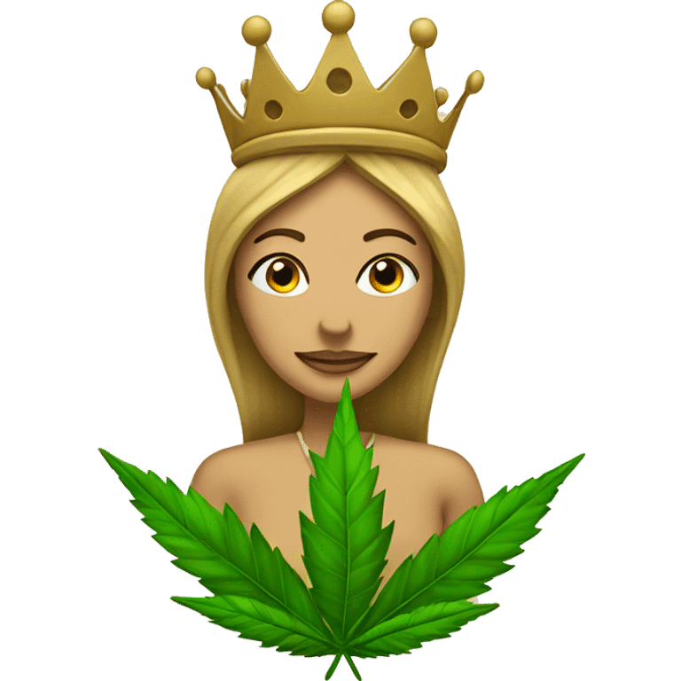 Text “Hemp Queen” and a crown emoji