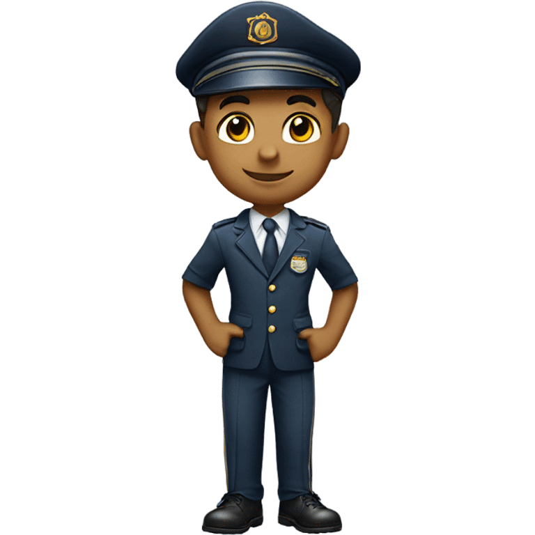 A cute boy in a uniform
 emoji