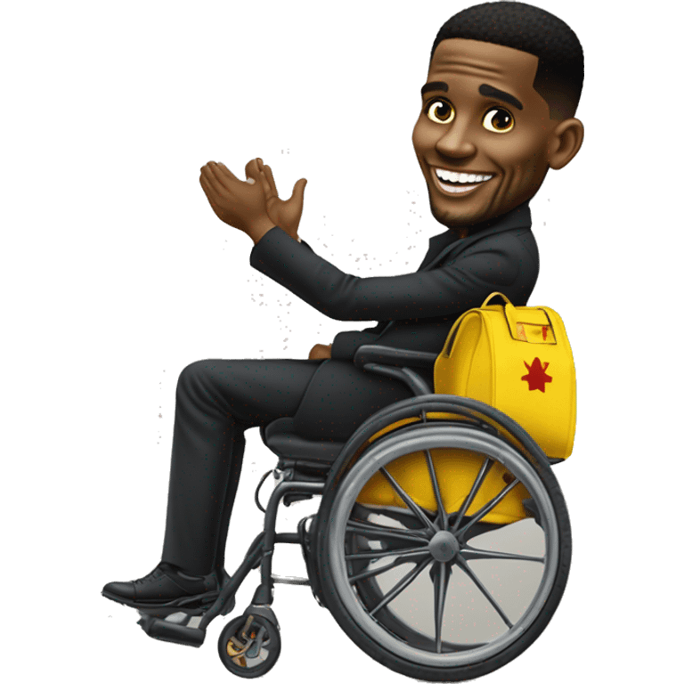 Samuel Eto'o dans une brouette  emoji