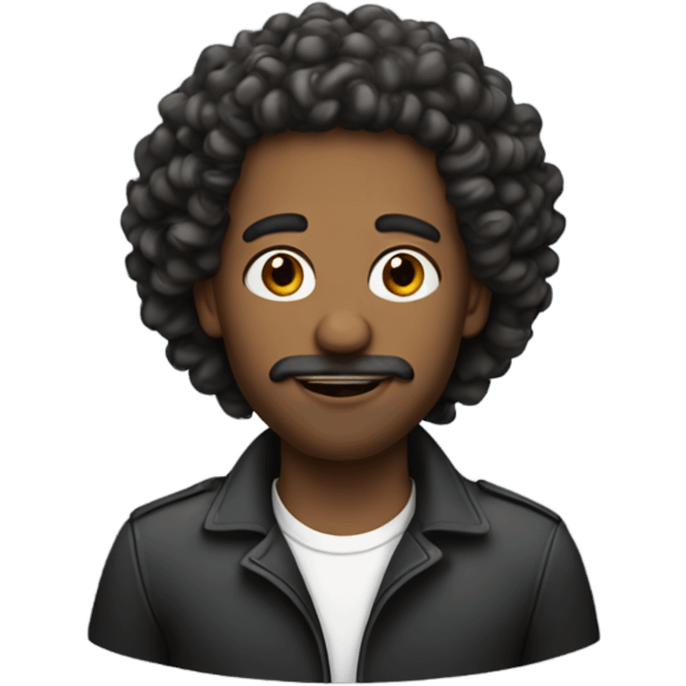 Man with curls emoji