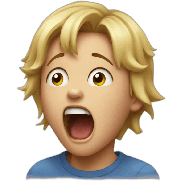 screaming child emoji