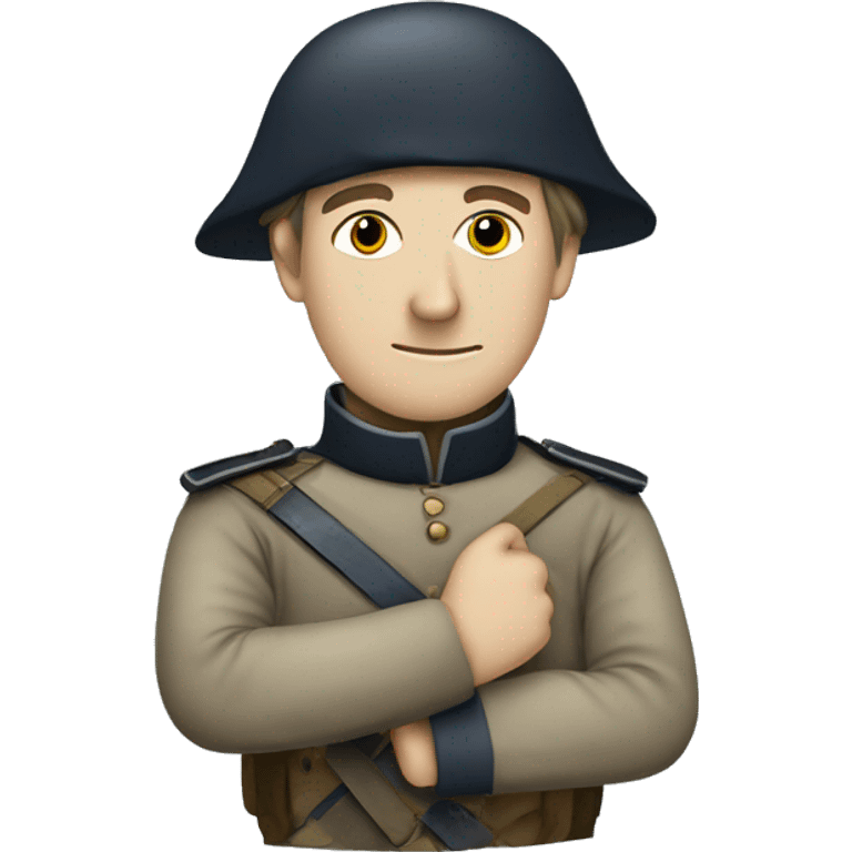 soldier with a bandaged hand in the Crimean War emoji