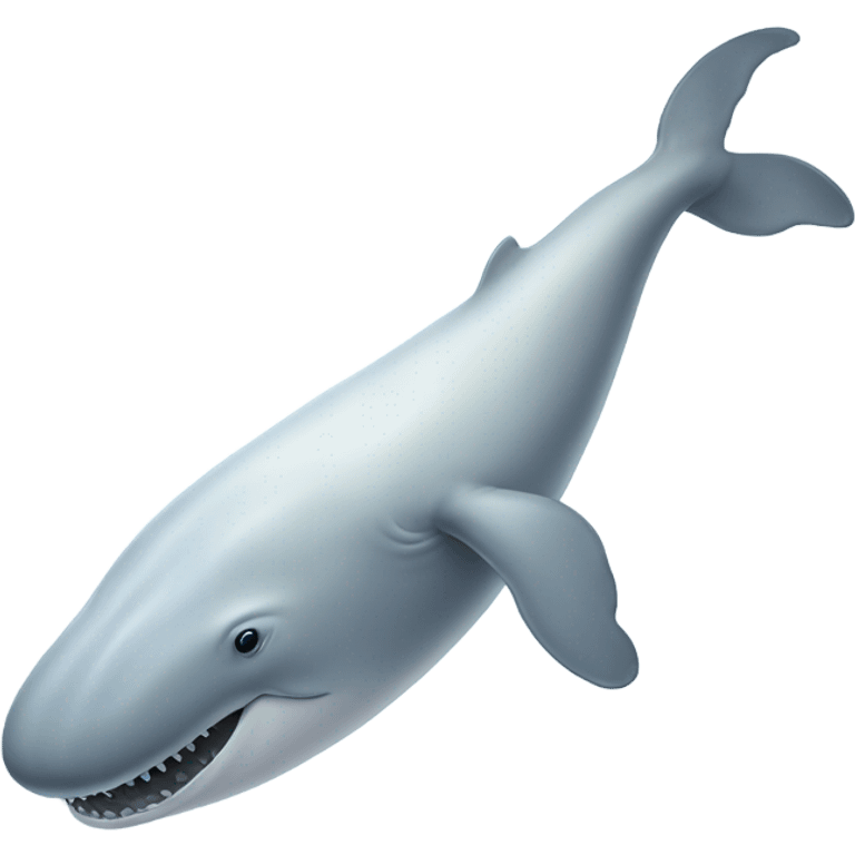 white whale , underside emoji