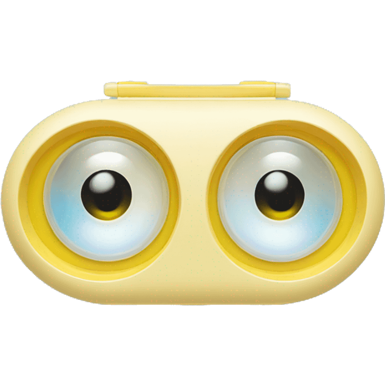 dual compartment contact lens case emoji