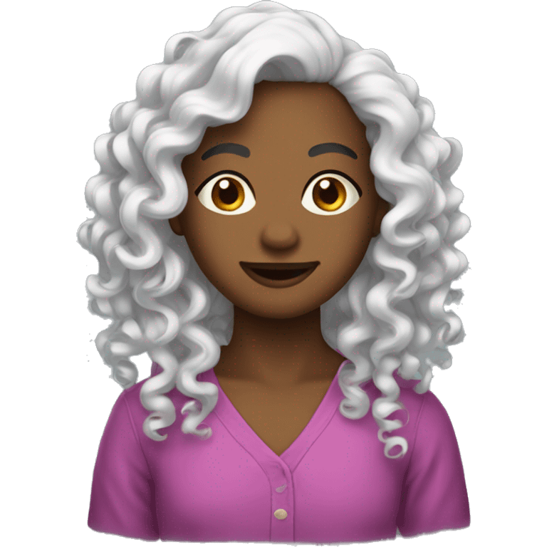 Curly haïr emoji