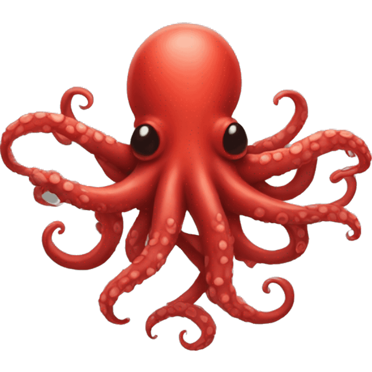 red tentacles alone emoji