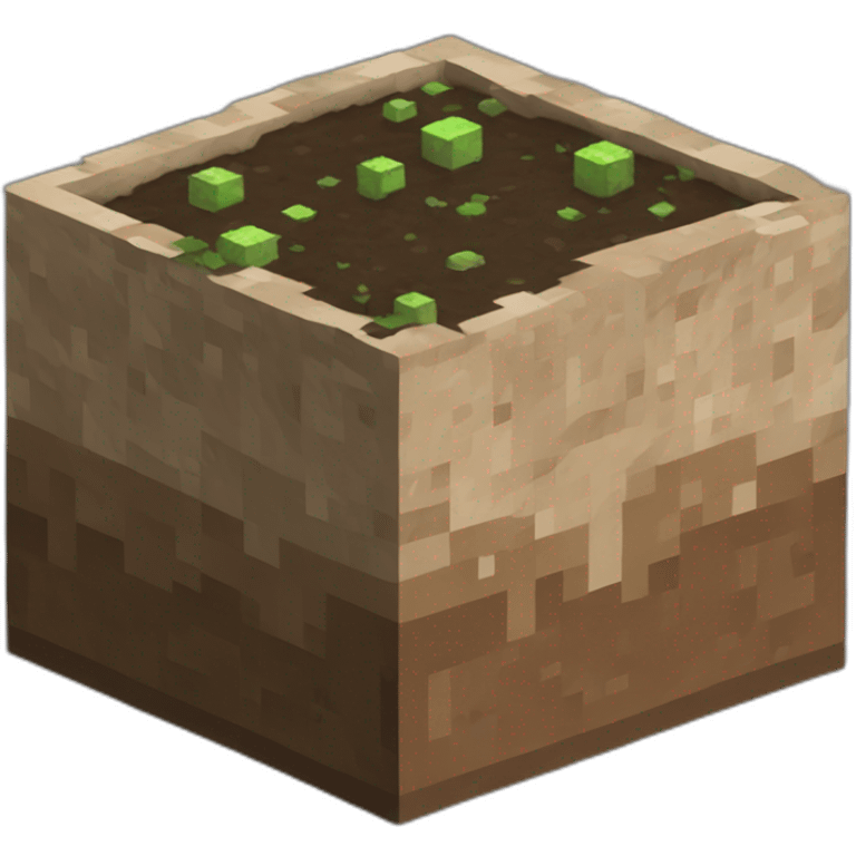 Minecraft dirt block emoji